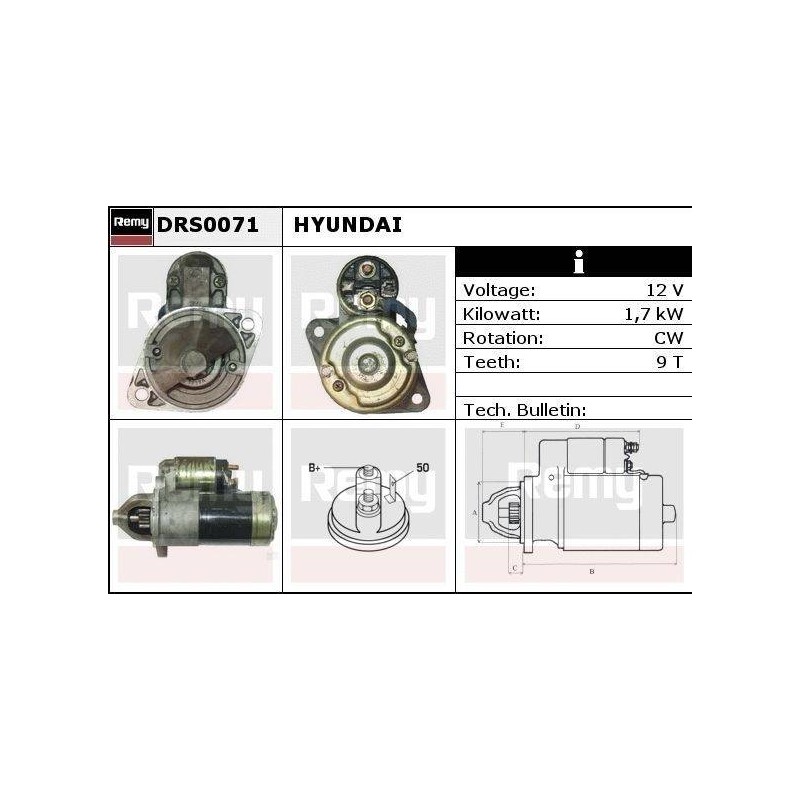 DEMARREUR - REMY REMANUFACTURED - H