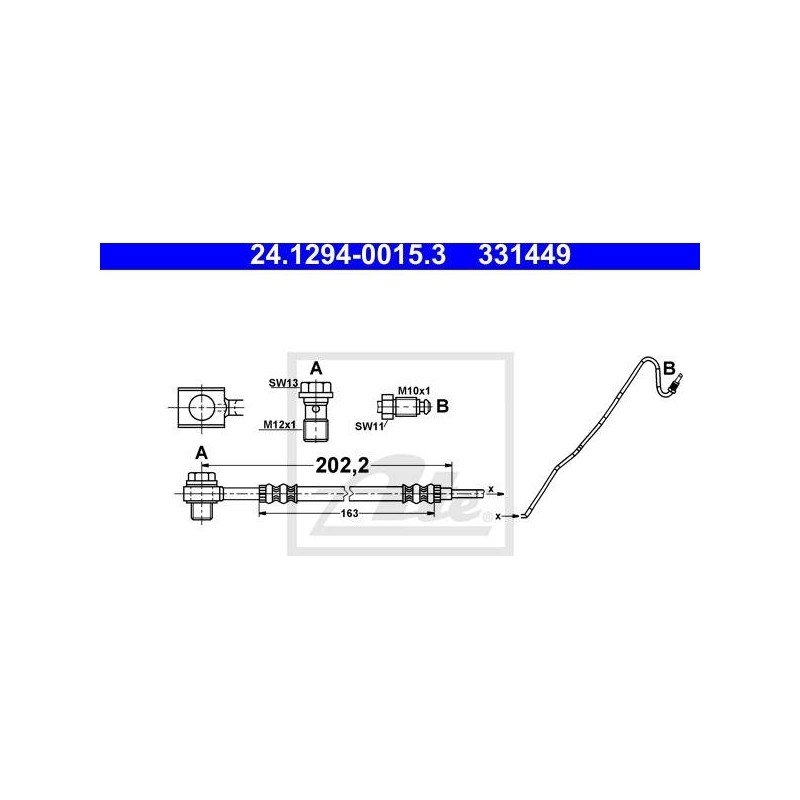 FLEXIBLE DE FREIN / EMBRAYAGE