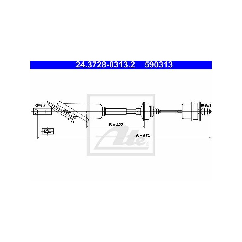 CABLE D EMBRAYAGE