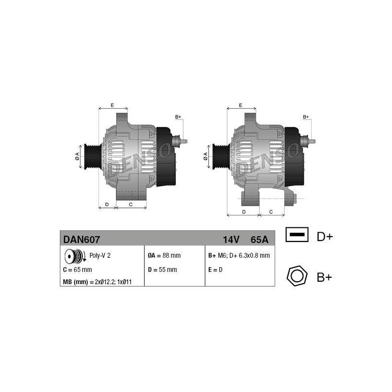 ALT NEUF ALFA 75 65A