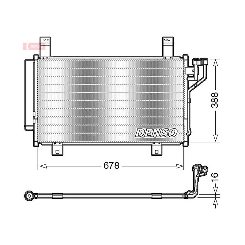 CONDENSEUR MAZDA