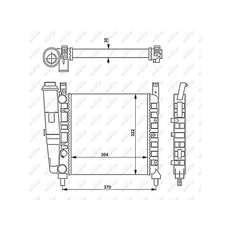 RAD FIAT UNO 0.9 83- RADIATORS ALU