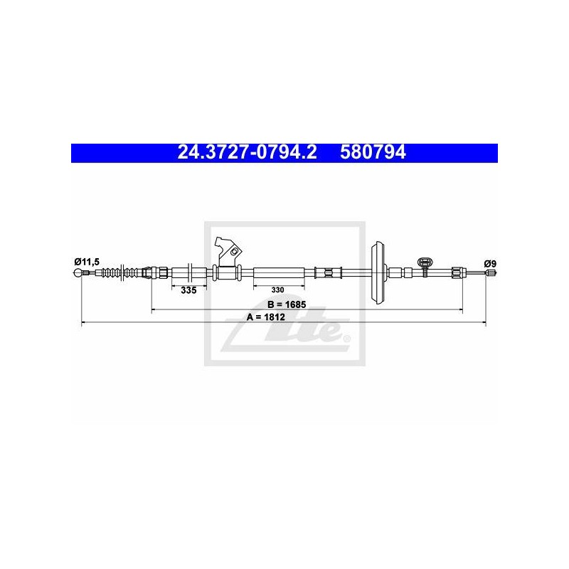 CABLE DE FREIN A MAIN