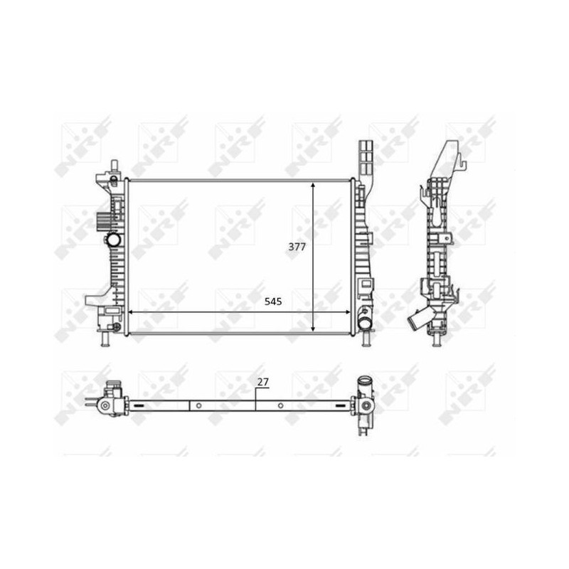 RAD FORD FOCUS 1.6D 11- RADIATORS A
