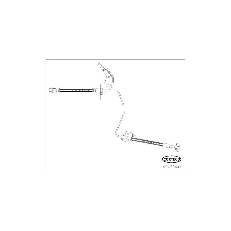 FLEXIBLE DE FREIN GM 550/410X360