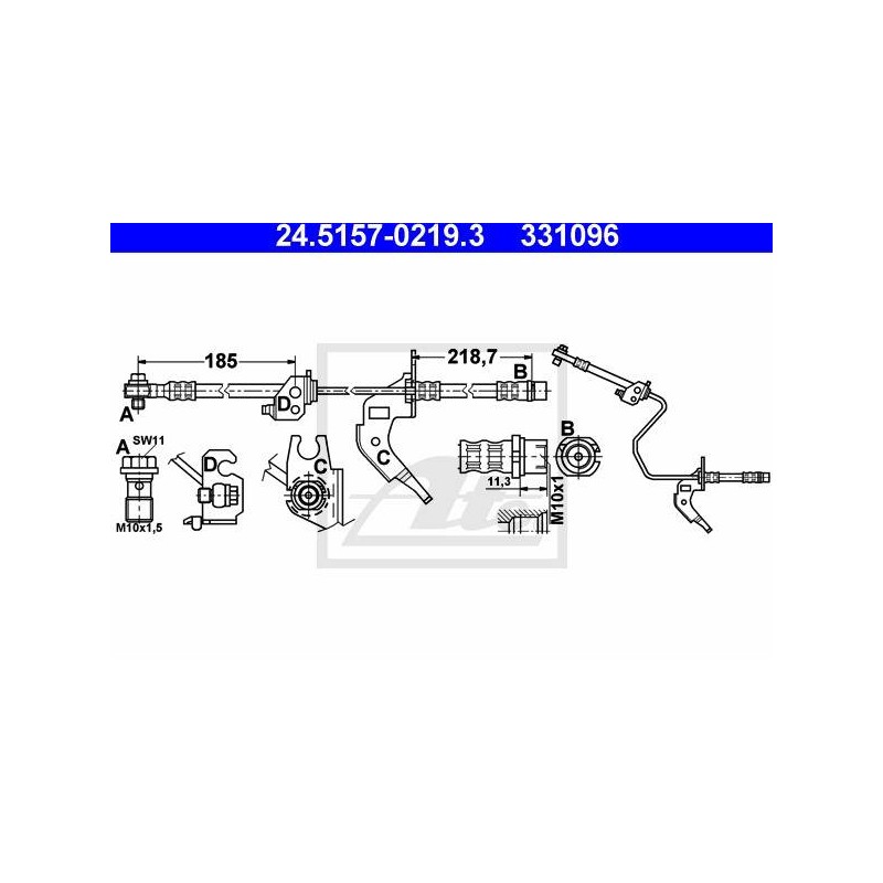 FLEXIBLE DE FREIN / EMBRAYAGE