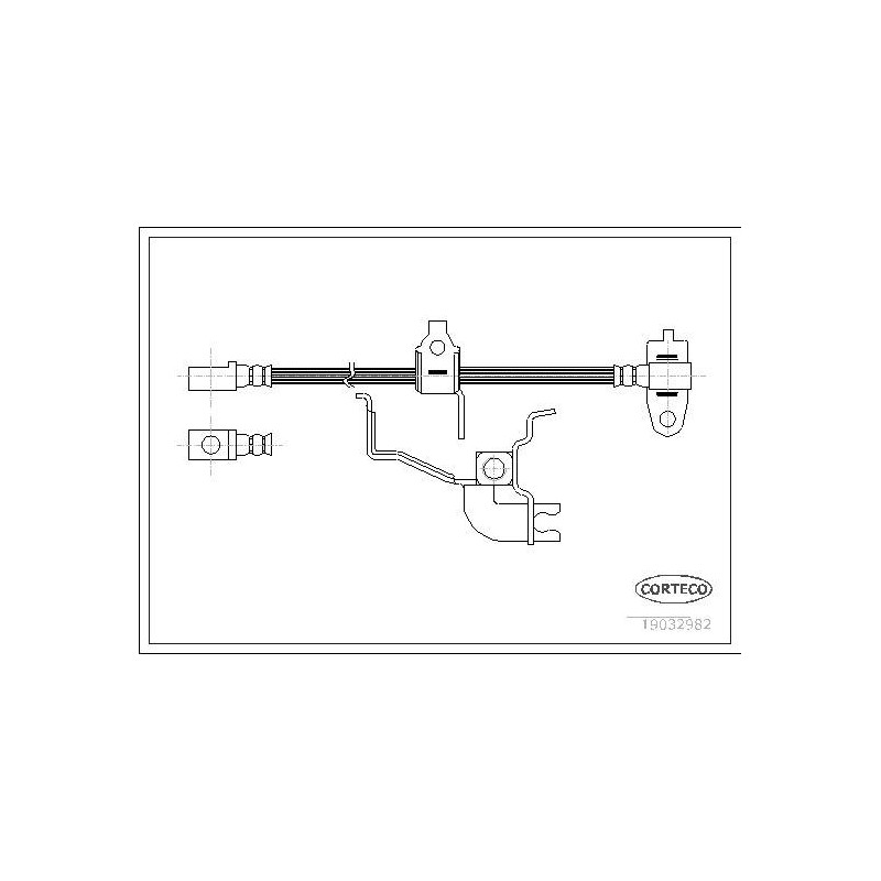 FLEXIBLE DE FREIN FORD TRANSIT C