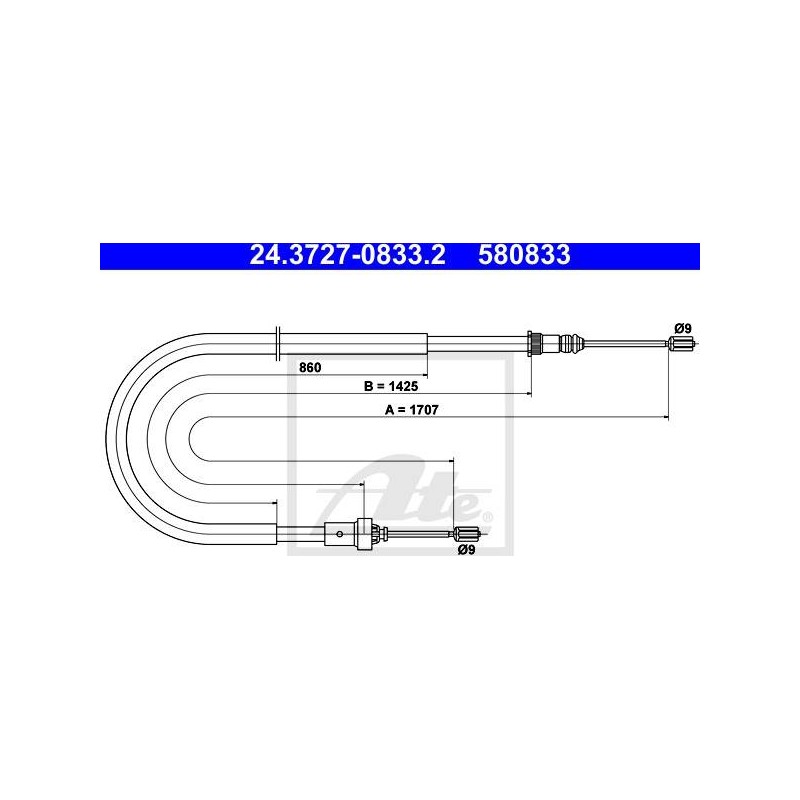 CABLE DE FREIN A MAIN