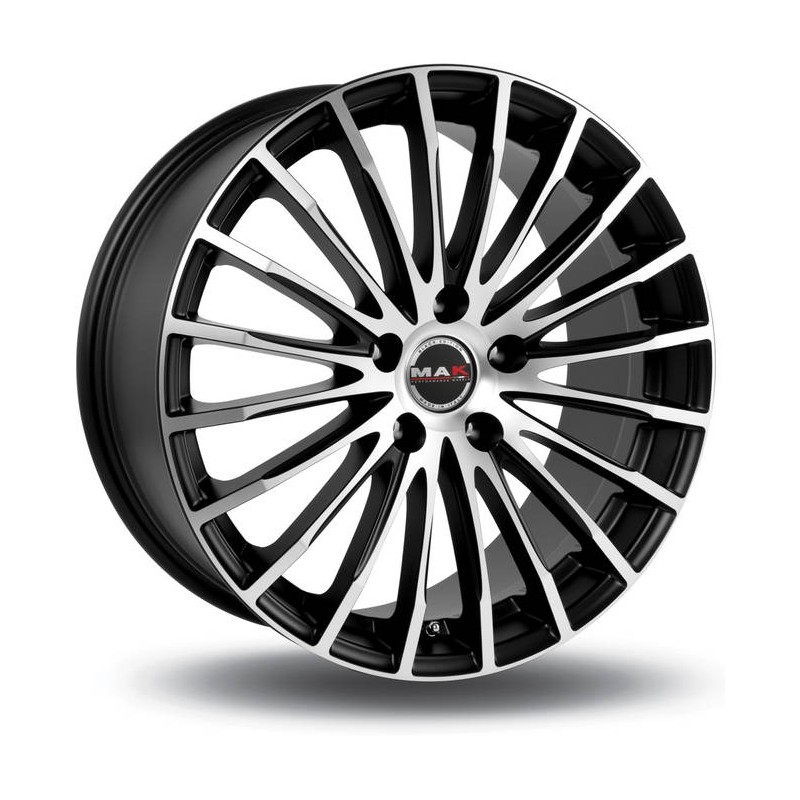 FATALE 7.5J17 5X100 35 72 NOIR FACE POLI