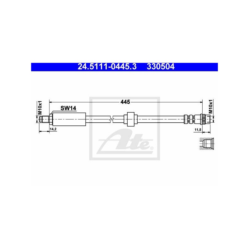 FLEXIBLE DE FREIN / EMBRAYAGE