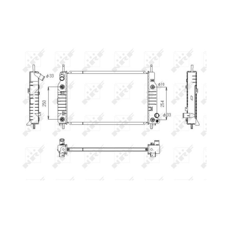 RAD FORD MONDEO 1.8 97- RADIATORS A