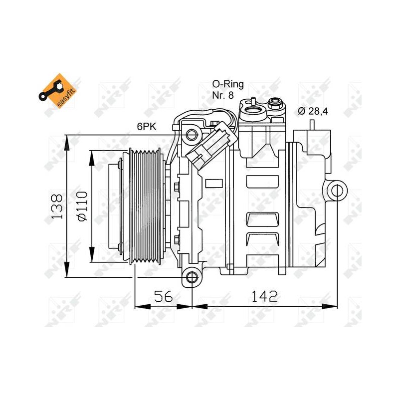 COMP OPEL ZAFIRA 2.0D 99- COMPRESSO