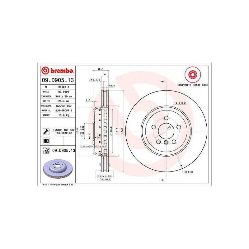 DISQUE PREMIUM COMPOSITE