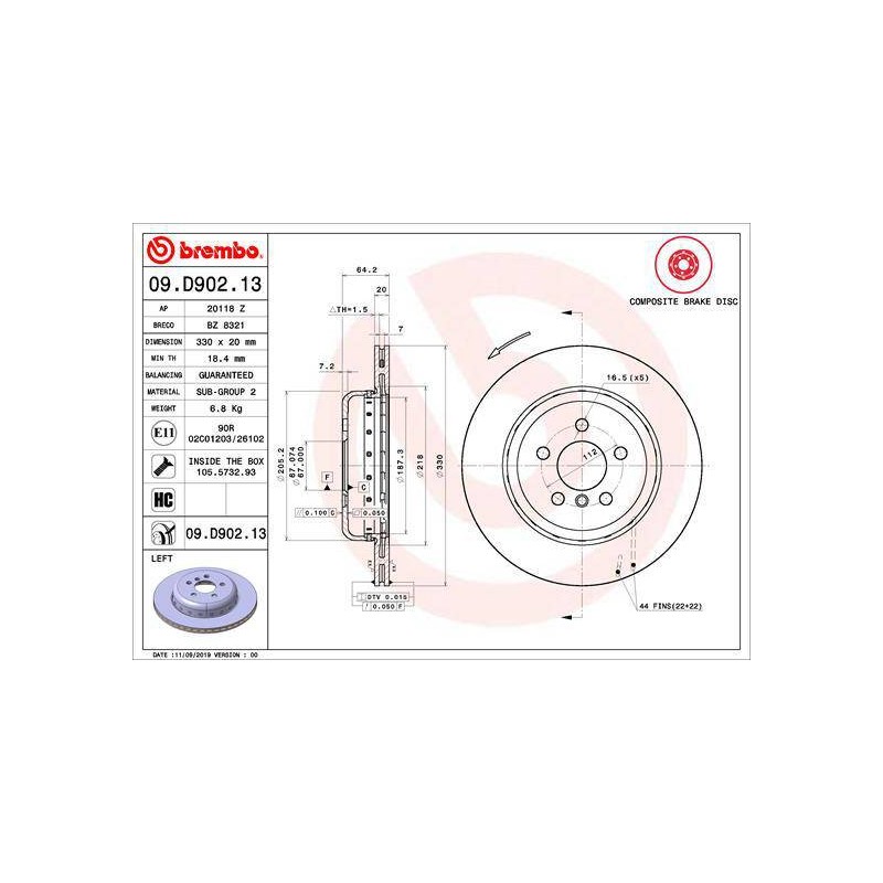 DISQUE PREMIUM COMPOSITE