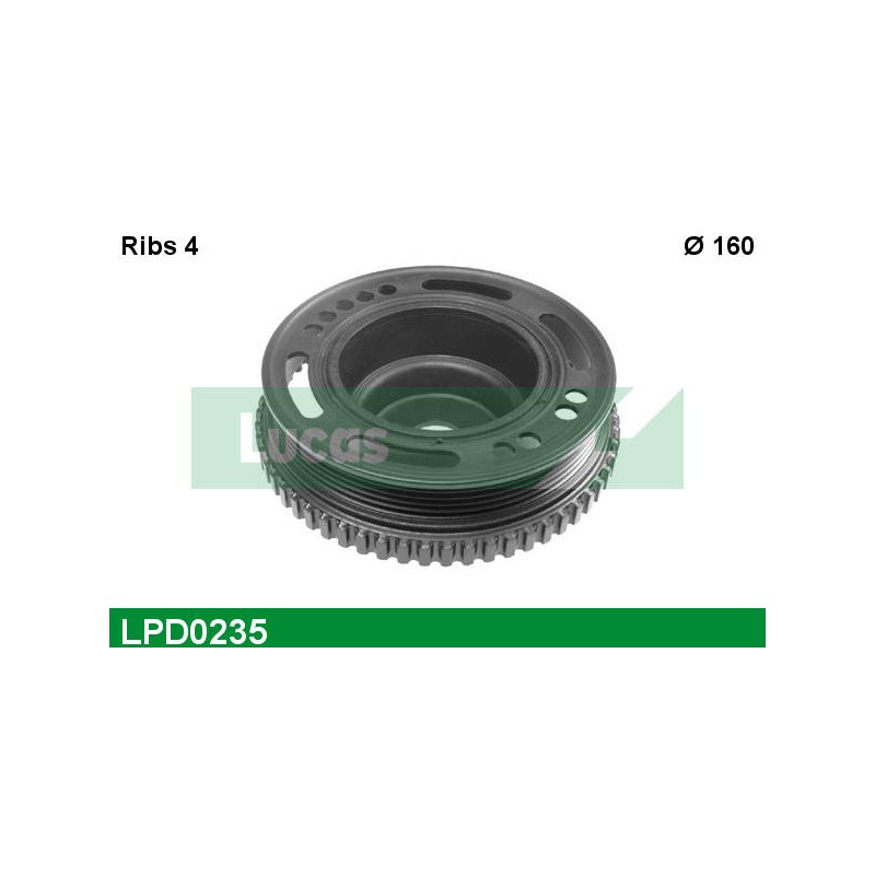 LUCAS DAMPER PULLEY WITHOUT SCREW + NOTI