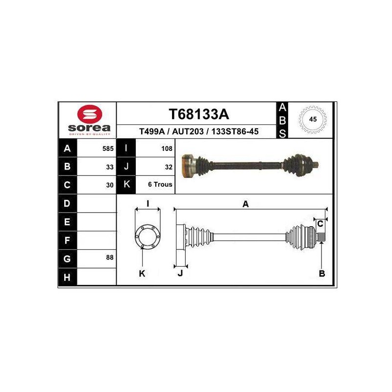 TRANSMISSION / AUDI 90 2.2