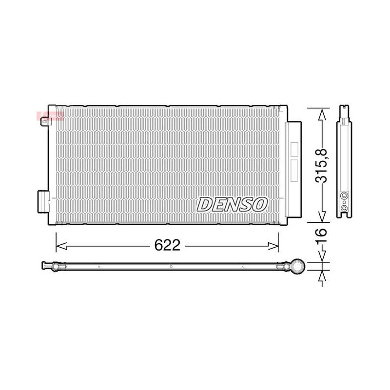 CONDENSEUR FIAT 500L