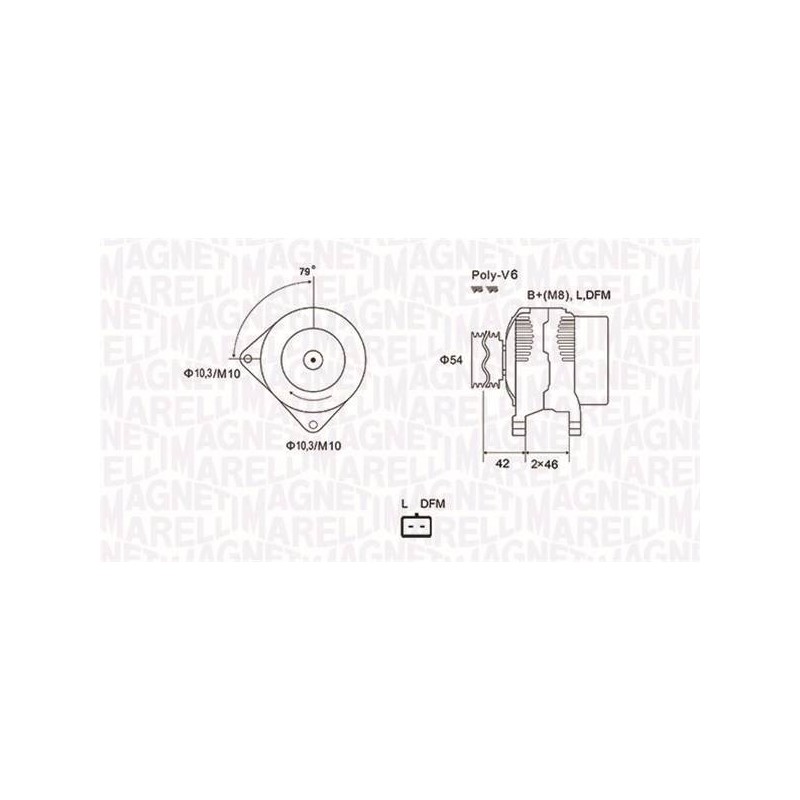 ALT EQ POUR PSA C1/C2/BERLINGO/206