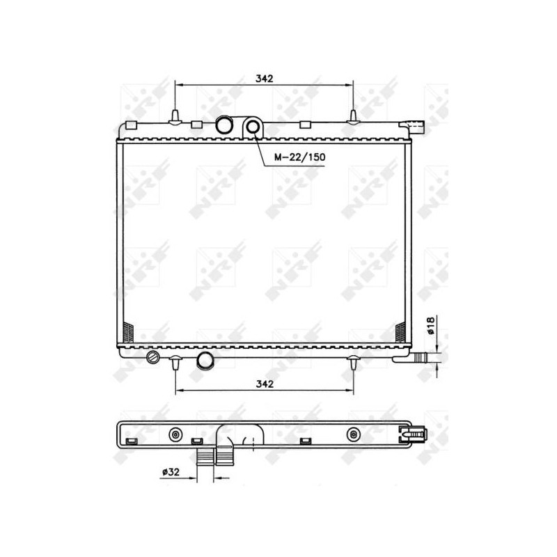 RAD CITROEN XSARA 2.0D 00- RADIATOR