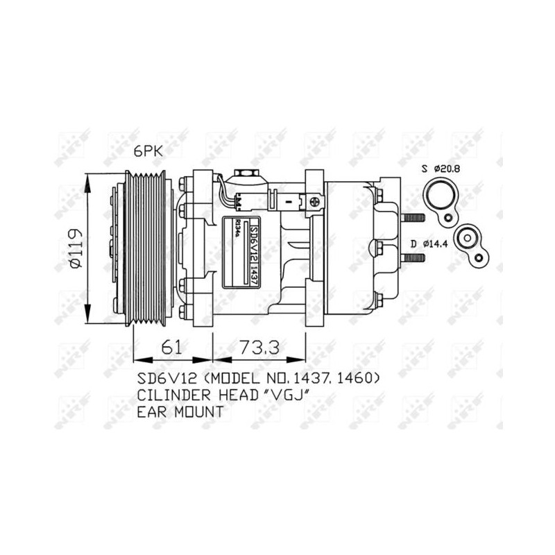 COMP PEUGEOT 307 2.0D 01- COMPRESSO