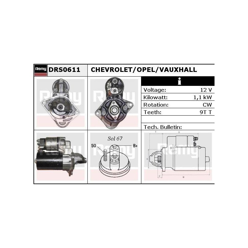 DEMARREUR - REMY REMANUFACTURED - C