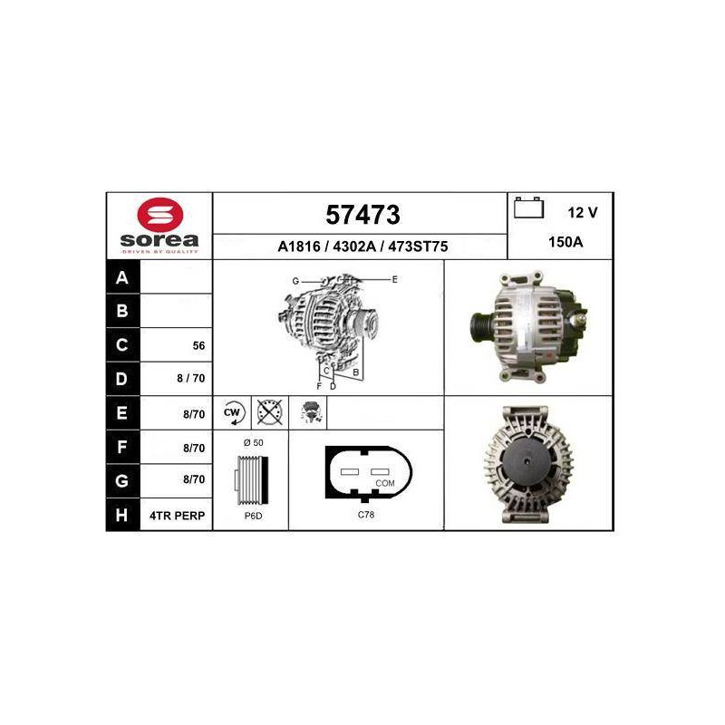 ALTERNATEUR VL / MERCEDES E200 1.8