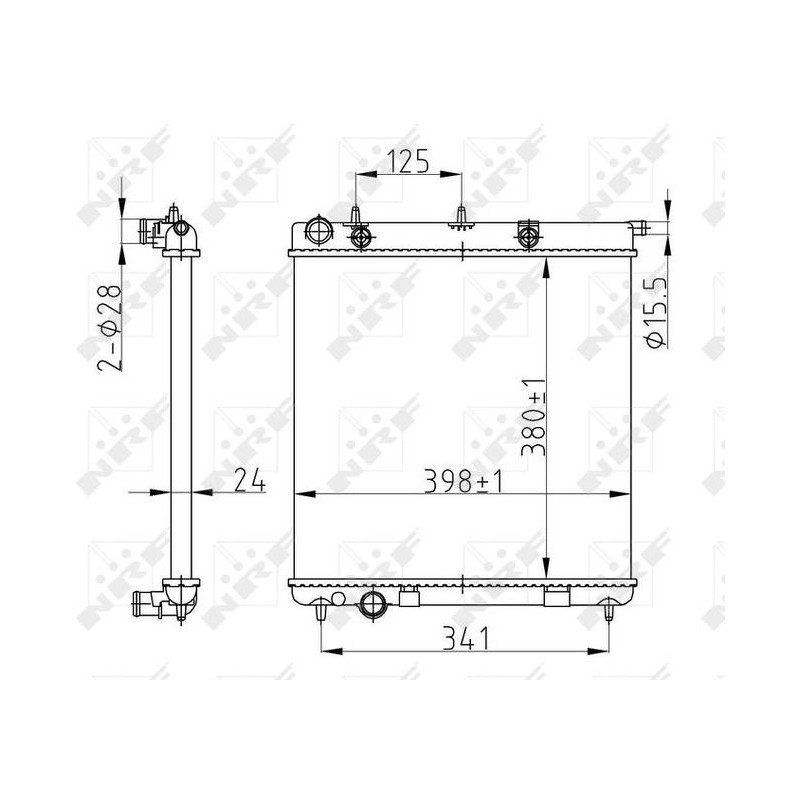 RAD CITROEN C3 1.4D 02- RADIATORS A