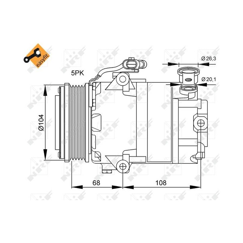 COMP OPEL MERIVA 1.6 03- COMPRESSOR