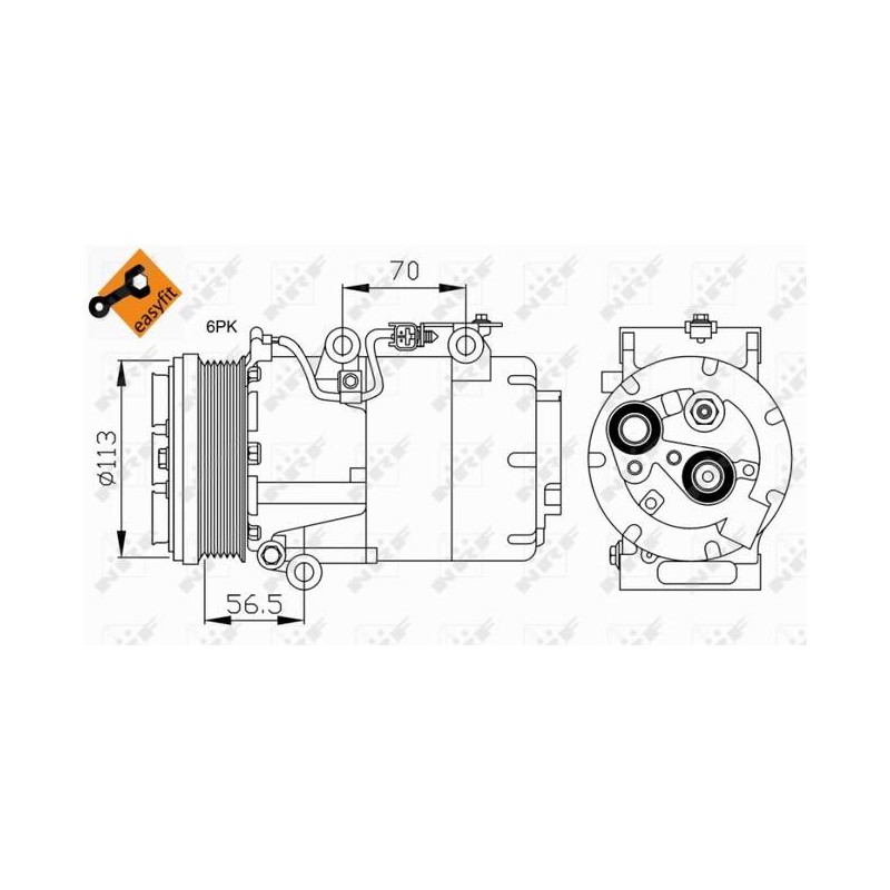 COMP FORD FOCUS 1.8D 05- COMPRESSOR