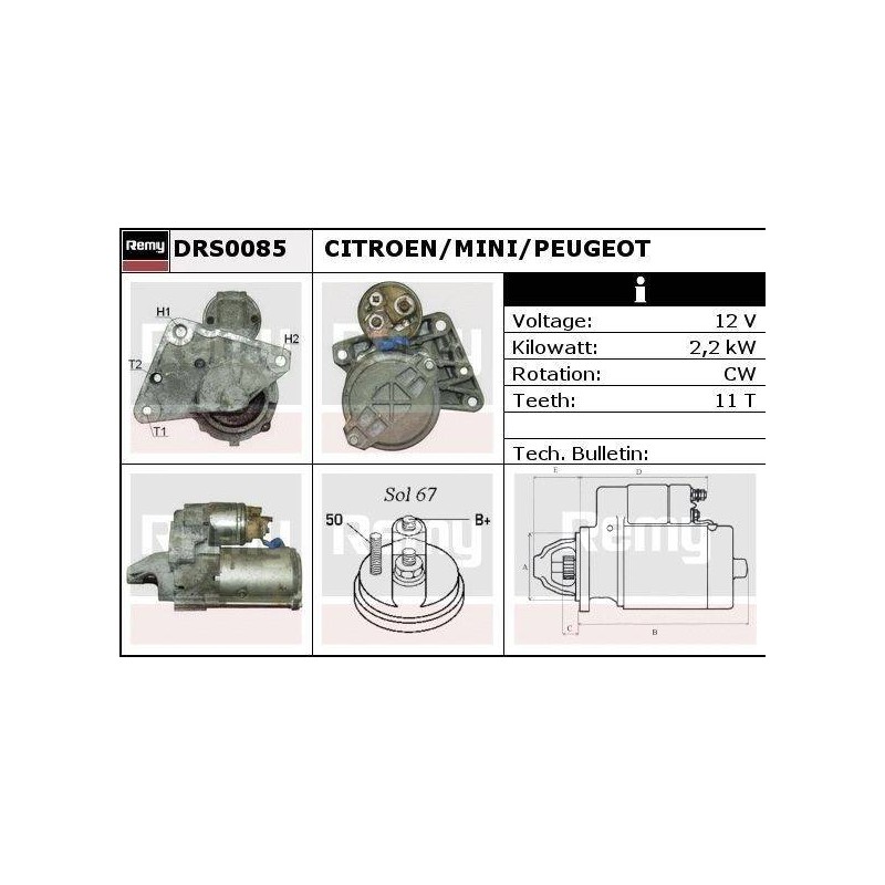 DEMARREUR - REMY REMANUFACTURED - C