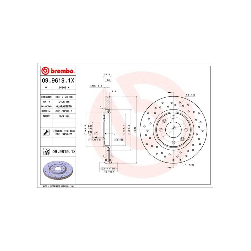 DISQUE DE FREIN XTRA