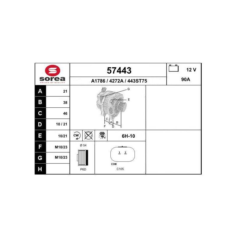 ALTERNATEUR VL / PSA 1.0 1.2 MOT(