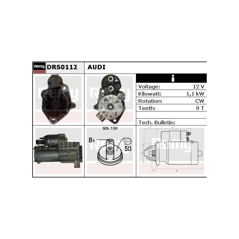 DEMARREUR - REMY REMANUFACTURED - A