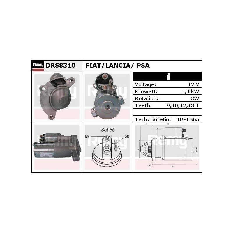 DEMARREUR - REMY REMANUFACTURED - C