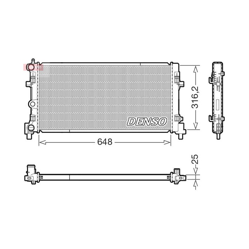 RAD. EAU AUDI A1-SEAT IBIZA IV-SK F