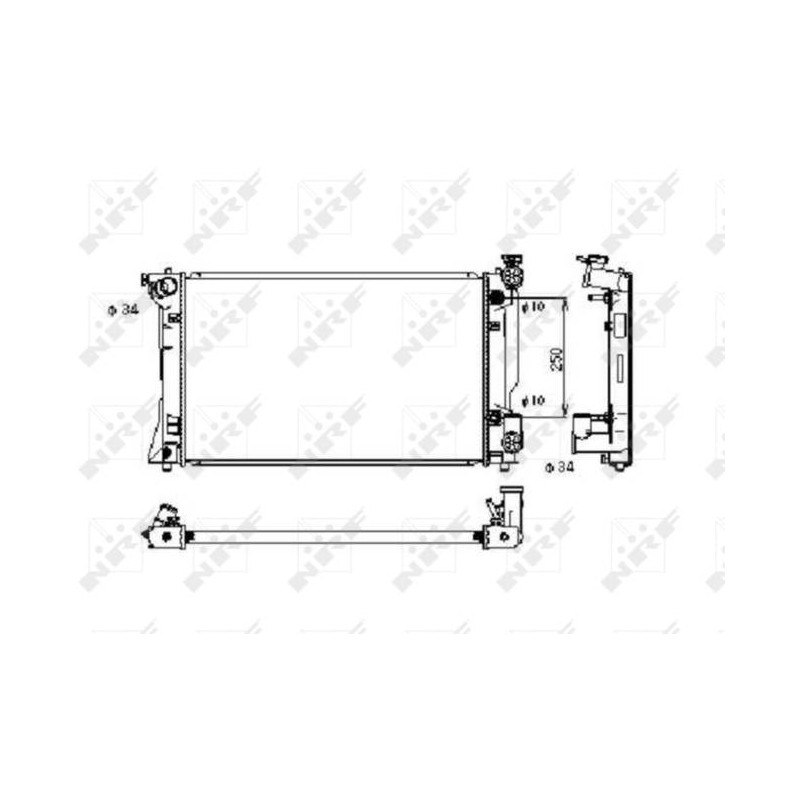 RAD TOYOTA AVENSIS 2.0 03- RADIATOR