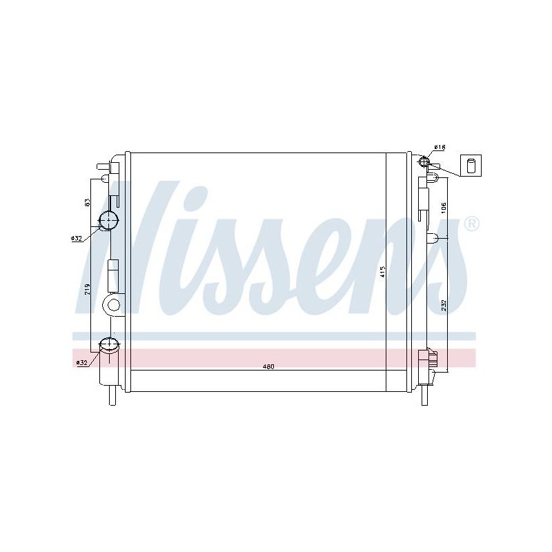 RAD.MOT NISSAN KUBISTAR (2004) 1.2