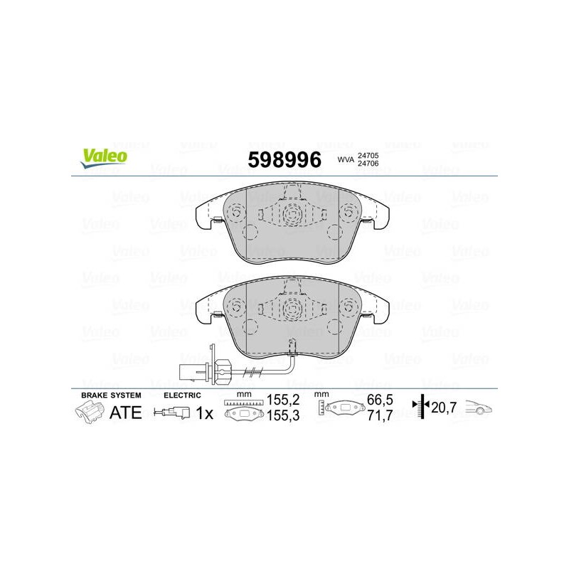 PLAQ FREIN AUDI A4. A5. A6