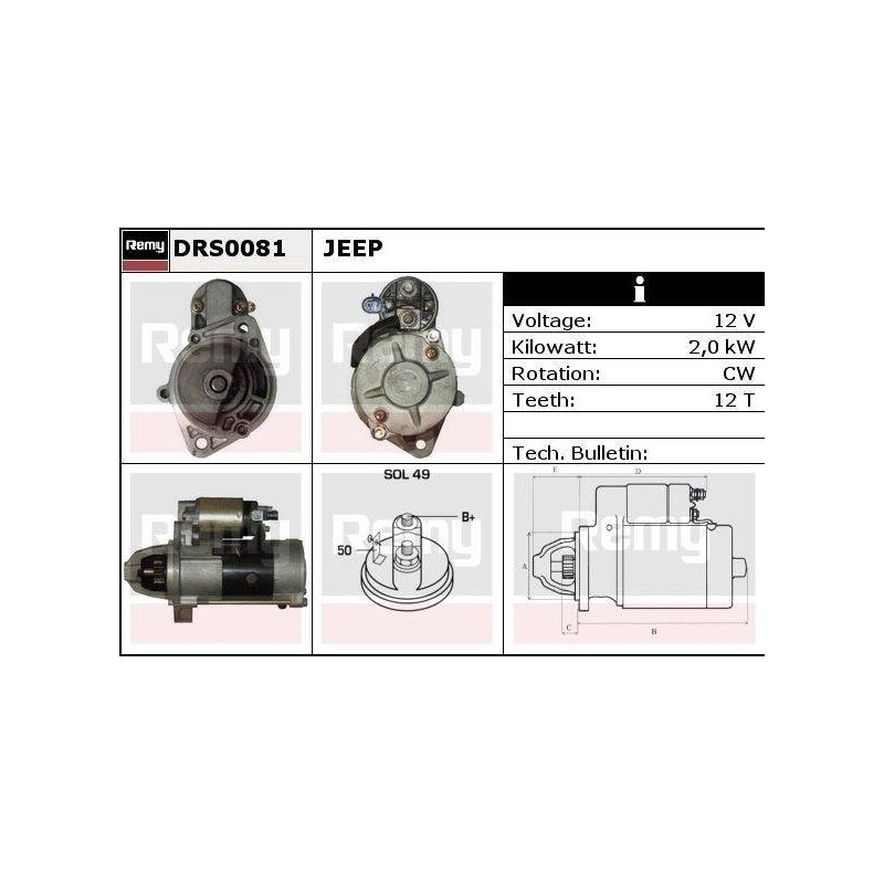 DEMARREUR - REMY REMANUFACTURED - C