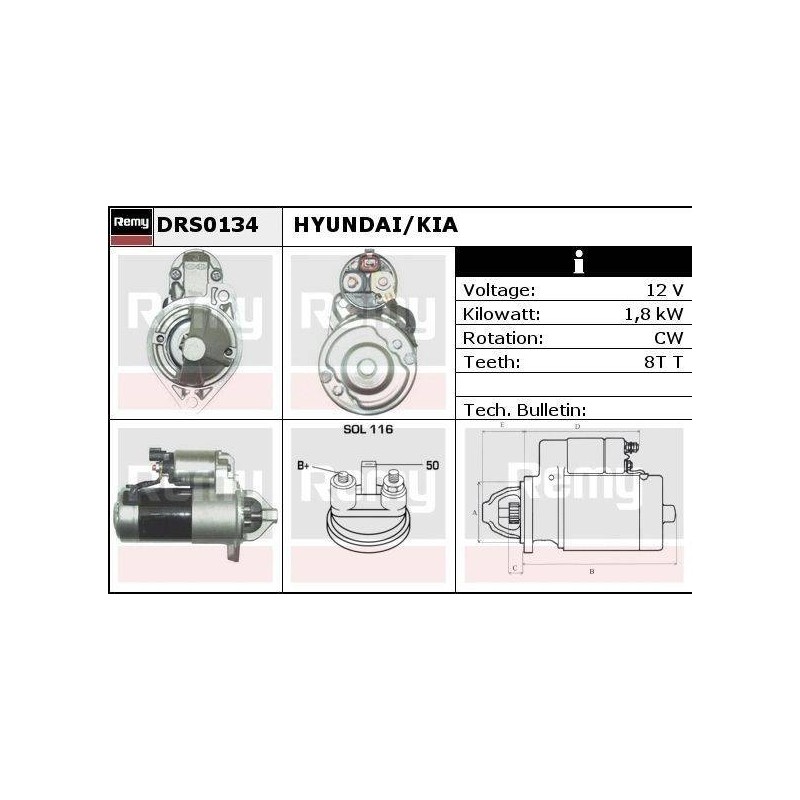 DEMARREUR - REMY REMANUFACTURED - H