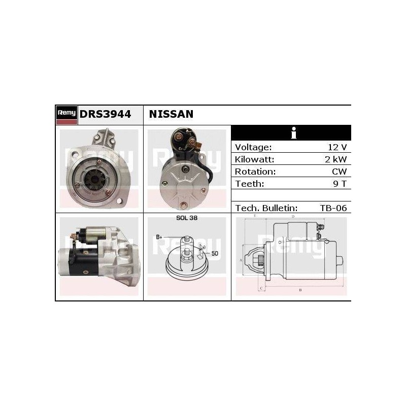 DEMARREUR - REMY REMANUFACTURED - F