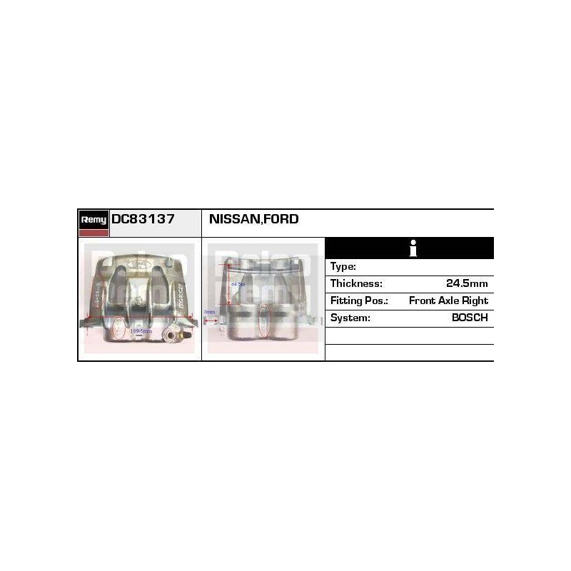 ETRIER DE FREIN - REMY REMANUFACTUR