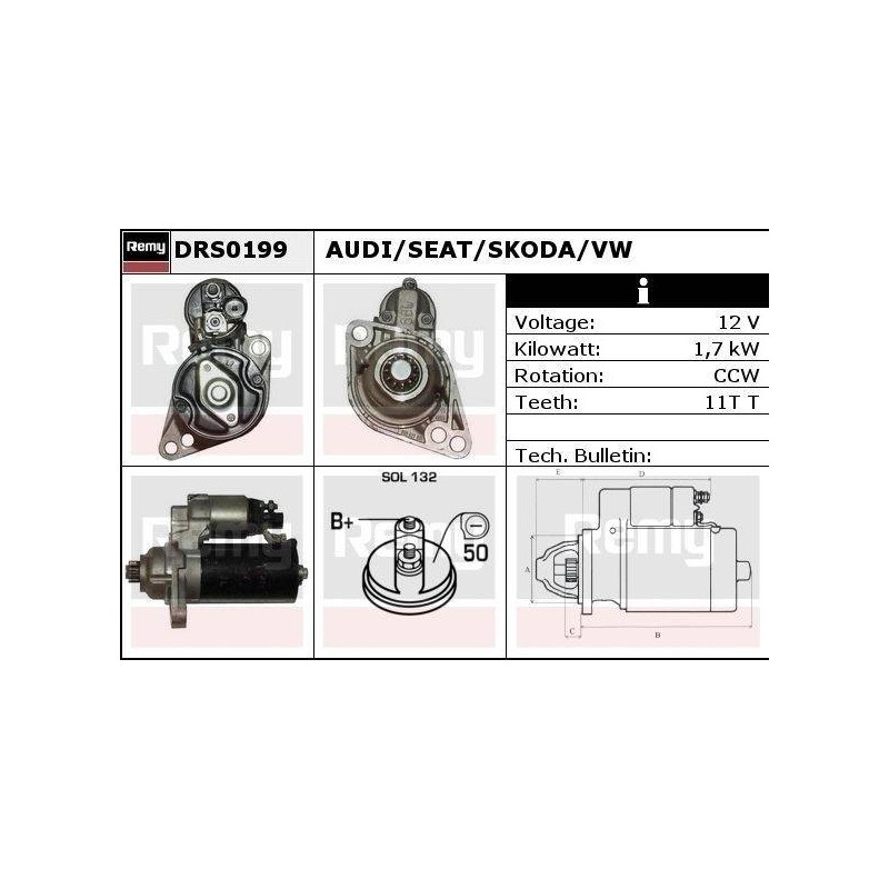 DEMARREUR - REMY REMANUFACTURED - A