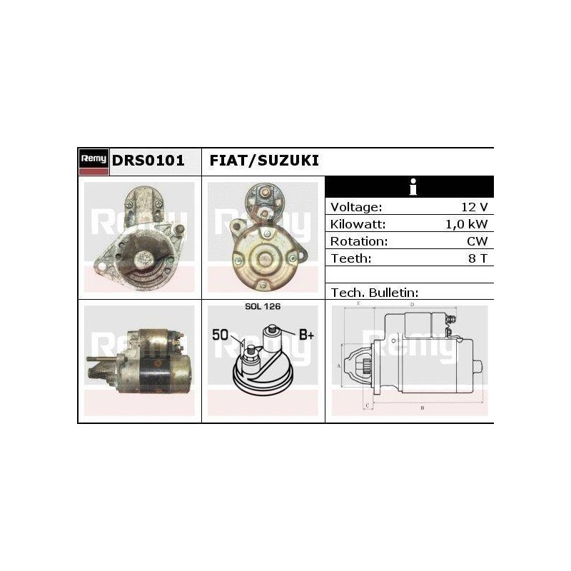 DEMARREUR - REMY REMANUFACTURED - F