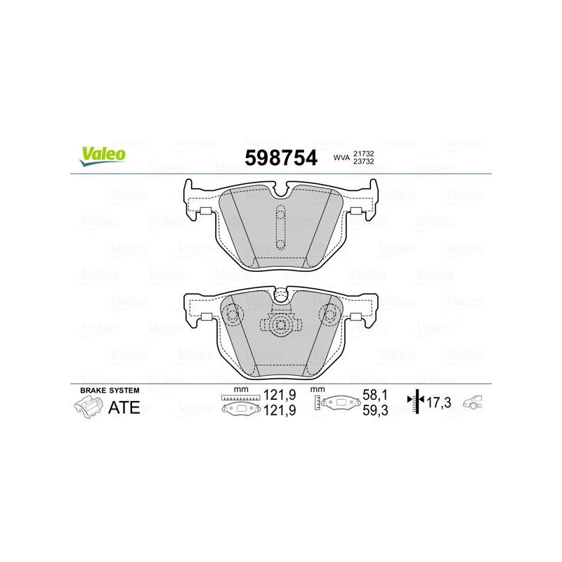 PLAQ FREIN BMW SERIE 5 (E60. E61)