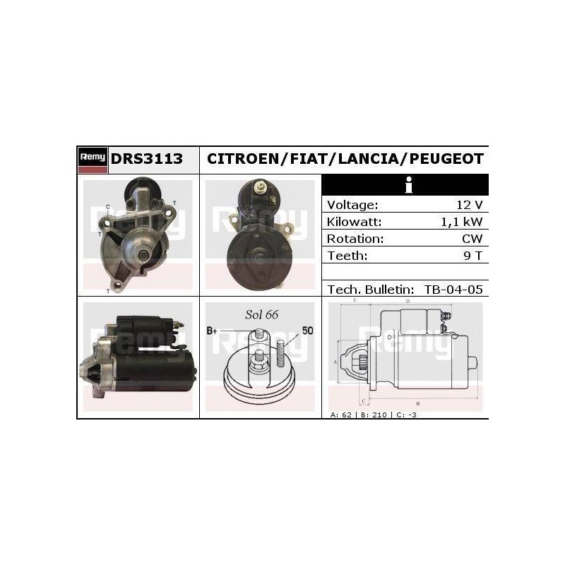 DEMARREUR - REMY REMANUFACTURED - C