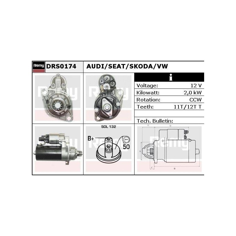 DEMARREUR - REMY REMANUFACTURED - A