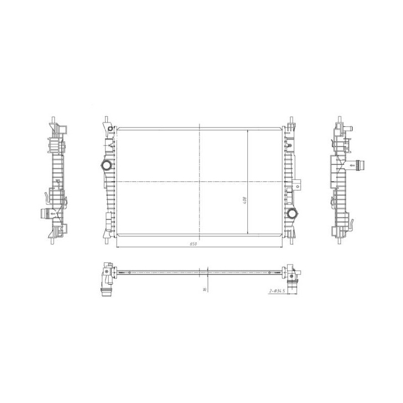 RAD PEUGEOT 3008 1.2 16- RADIATORS