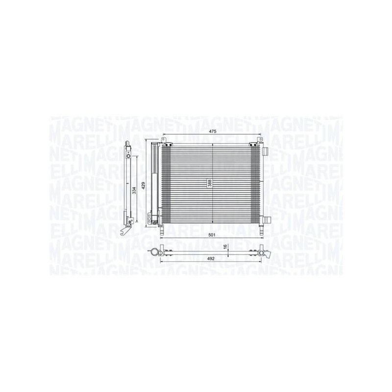 CONDENSEUR POUR NISSAN MICRA IV