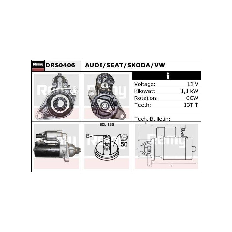 DEMARREUR - REMY REMANUFACTURED - A